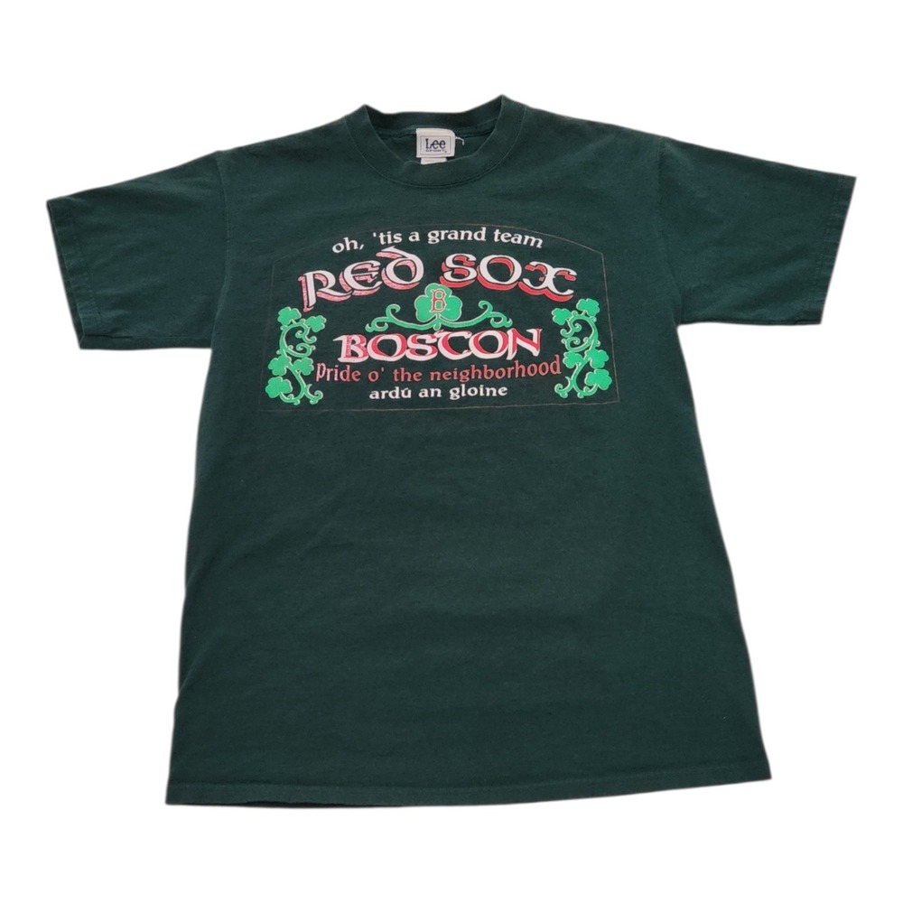 Vintage Lee Sport Boston Red Sox T-Shirt Mens Medium Green Irish Heritage‎ MLB